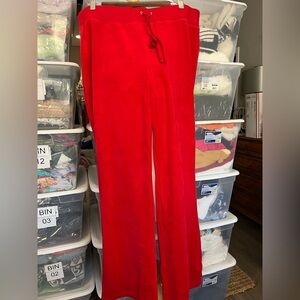Red Velour Pants